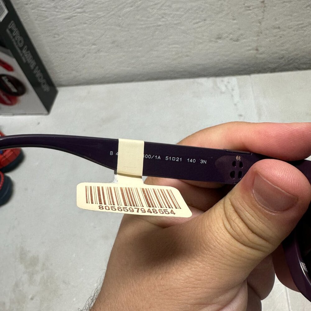 Burberry Womens Sunglasses BE4405F 34001A Violet Frame W/ Violet Lens 51MM - Picture 4 of 5